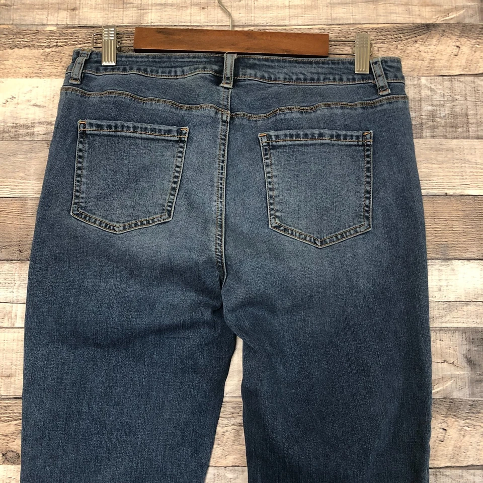 Jeans BUFFALO DAVID BITTON Pursuit tiro medio súper suaves ajustados lavado medio 10/30 Foto 4 de 4