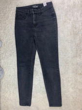 Time  Tru Size 4 Womens Jeans High Rise Skinny Black Wash Stretch