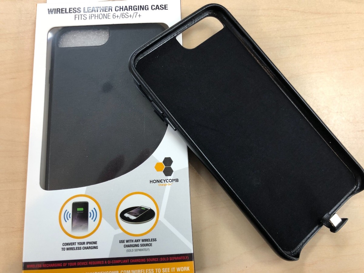 Honeycomb Wireless Leather Charging Case for iPhone 6s for