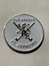 (1) Rare St. Andrews Old Course 1" Coin Style Golf Marker - Fife, Scotland