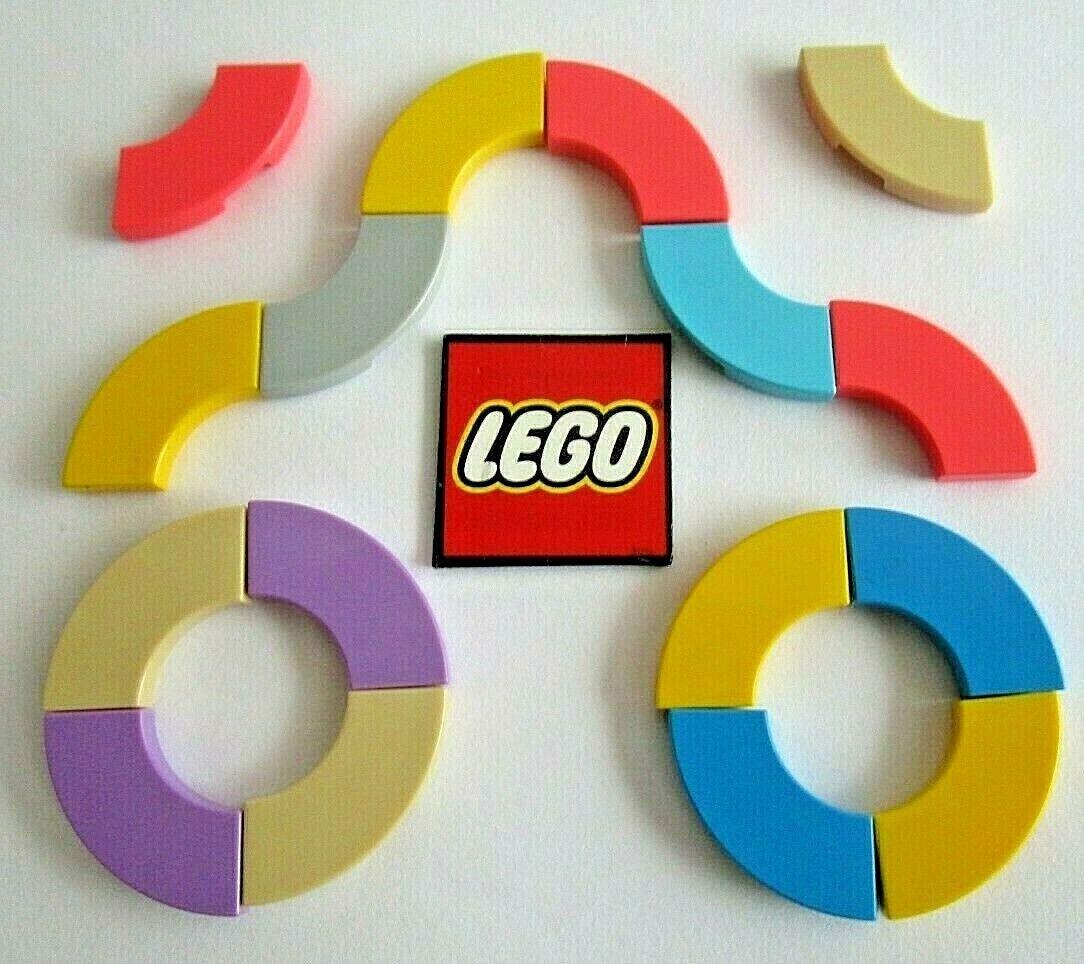 LEGO Tile 2x2 Curved Corner with Cutouts (Packs of 8) - Design
