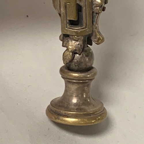 ANTIGUO SELLO DE CERA DE BRONCE, BONITO DISEÑO, MONOGRAMA - Imagen 11 de 12