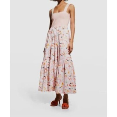 strapless open back dress Pink Bodycon Maxi Dress