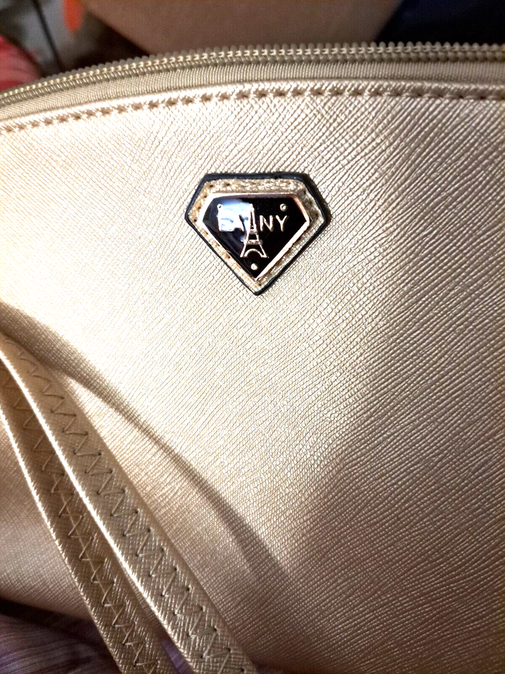 LANY purse/handbag NEW gold clutch eBay