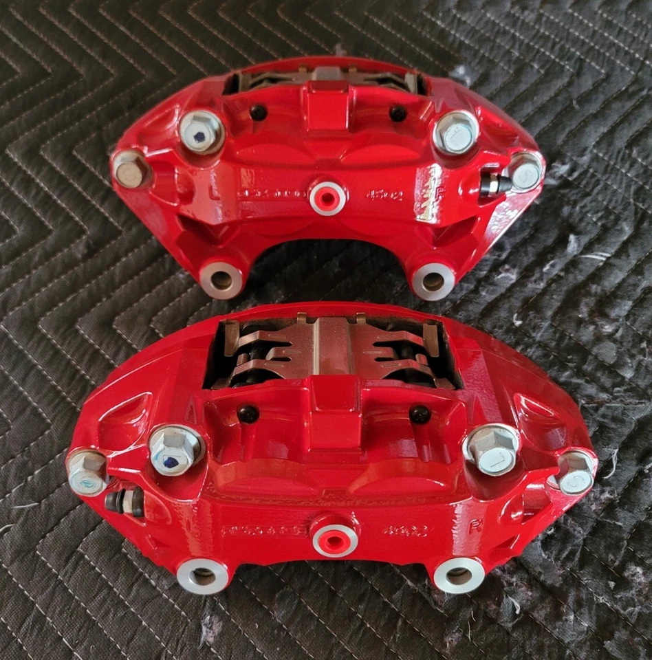 2017-20 Infiniti Q60/60s Genuine Red Sport 400 Akebono Caliper Set Foto 4 de 4