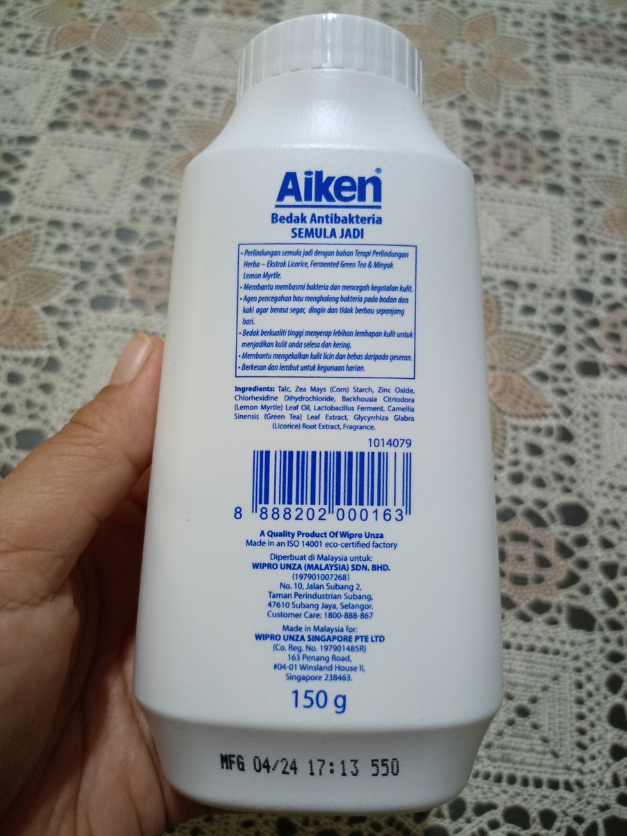 Medicated Talcum Powder Aiken 150 gm x 10 Bottle Free Fast