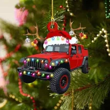 🎄 Jeep Gladiator Pickup Acrylic Plastic Christmas Tree Ornament