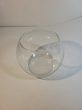 4 Inch Tall Clear Glass Fishbowl Vase GREAT FOR TERRARIUM
