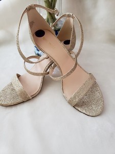 nine west gold sandals heels