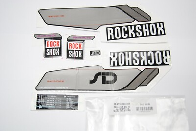 Rock Shox SID 26'' DIFFUSION Gabel Aufkleber Set silber schwarz STICKER ROCK SHOX