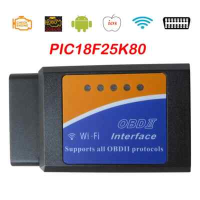 WIFI V1.5 PIC18F25K80 ELM327 OBD2 Scanner For iOS Car Code Reader Elm-327