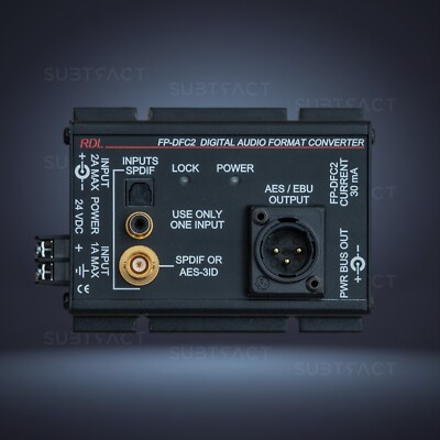 Radio Design Labs RDL FP-DFC2 S/PDIF Optical to AES Digital Format Converter