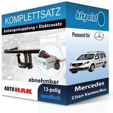 Für Mercedes Citan 12-21 AUTO HAK Anhängerkupplung abnehmbar + 13polig E-Satz Für Mercedes Citan 12-21 AUTO HAK Anhängerkupplung abnehmbar + 13polig E-Satz