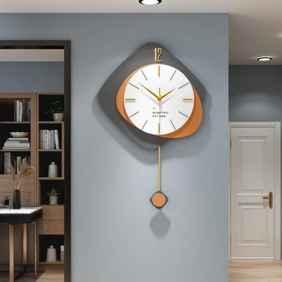 63×40cm Modern Wall Clock Minimalist Decorative Elegant Contemporary Design - Image 1 of 4