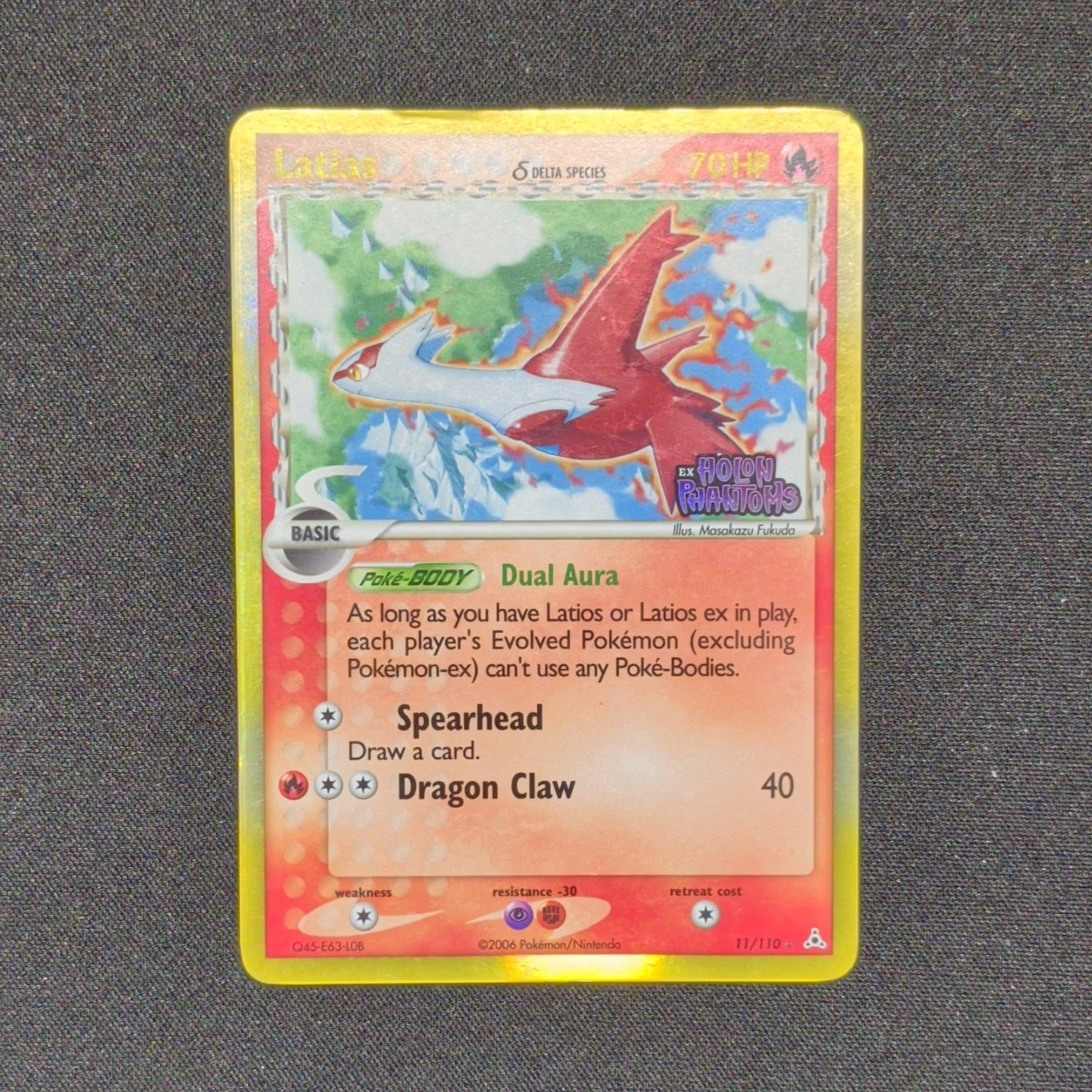 Pokémon Latias 11/110 EX Holon Phantoms Delta Species Reverse Holo 2006 70 HP