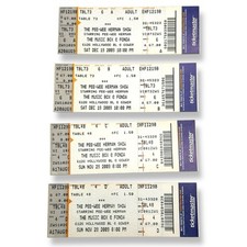 The Pee-Wee Herman Show at Music Box Los Angeles Unused Ticket Stubs 2009 The Pee-Wee Herman Show at Music Box Los Angeles Unused Ticket Stubs 2009
