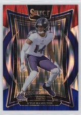 2024 Panini Select Concourse Red & Blue Shock Prizm Kyle Hamilton #78 1k3z