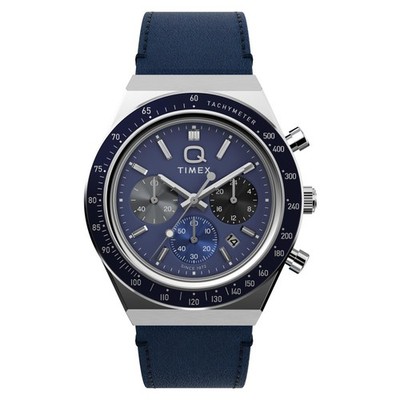 Timex TW2Y36100 Q Timex  Chronograph 40 mm Lederarmbanduhr   Herrenuhr