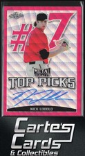 Nick Lodolo 2019 Leaf Metal Draft #TP-NL1 Top Picks Autographs Pink Wave 5/10