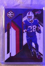 2022 Panini Limited  Unlimited Potential James Cook Ruby Spotlight /49 (MEM, RC)