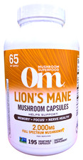 Om Mushroom Superfood Lion's Mane 2000mg Capsules 195 Count