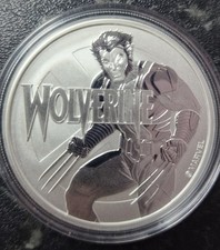 1 OZ.999 Silver 1 Dollar TUVALU 2021 Volverine 116.02 per troy oz