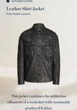 Polo Ralph Lauren Leather Shirt Jacket Size M