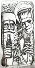 10 ozt 999 Fine Silver Art Bar- XMAS FRIENDS - ADAMO TECHNE - Limited Edition