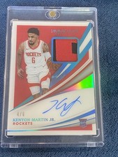 2020-21 Panini Immaculate Collection #106 Kenyon Martin Jr. /6 Auto Rockets