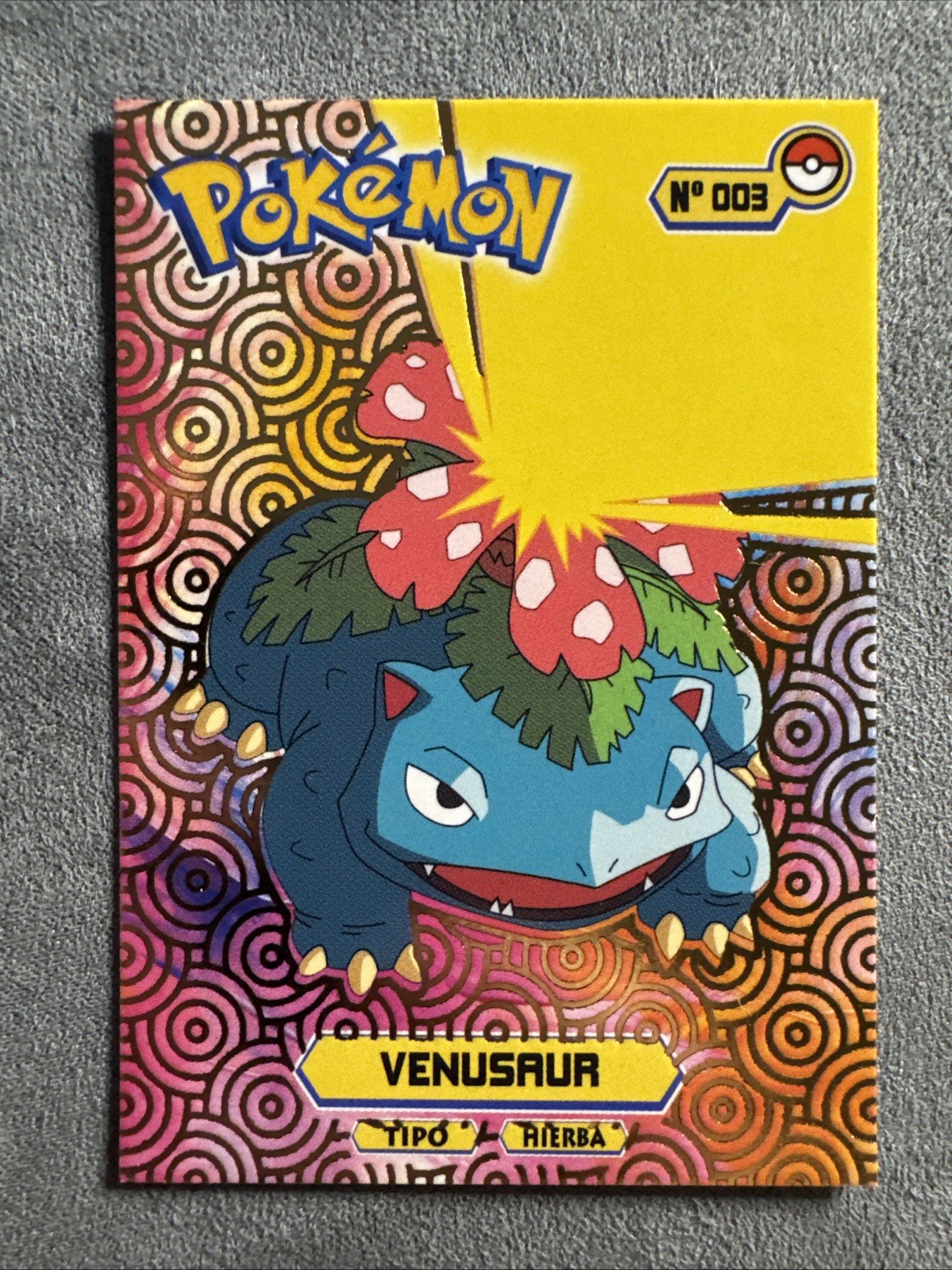 Venusaur #3 - Gold Holo - Card Tops Pokedex Database 2024 - Pokemon Card NM