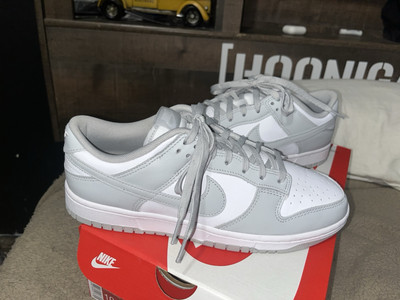 Nike Dunks Low Grey/white Size 10