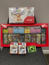 PRISMATIC EVOLUTIONS Costco Elite Trainer Box/Bundle & 8 Pack Tins & 2x Bundle