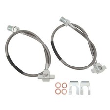 Front Brake Line Hose, Extended Brake Lines, 2pcs Front Stainless Steel Brake