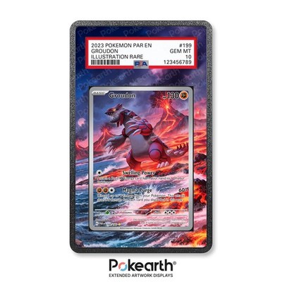 Groudon 199/182 - Case mit erweitertem Artwork für Grade Cards Case