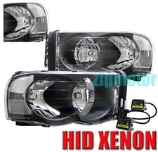 For 2002-2005 Ram 1500 2500 3500 Headlights Blk Hid For 2002-2005 Ram 1500 2500 3500 Headlights Blk Hid