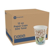 Dixie Perfectouch 12 oz Cups, Coffee Haze Design
