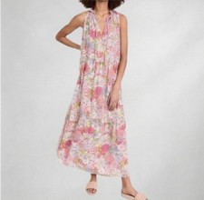 BB Dakota Women’s  Dress Size M Floral Maxi Pink Multicolor Recycled Material WD