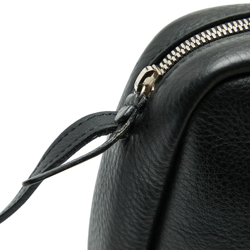 Balenciaga Shoulder Bag Leather Black Women's Used Authentic thumbnail 9