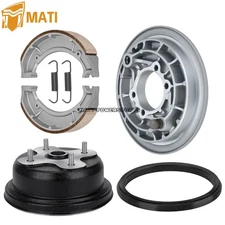 Rear Brake Plate Drum Hub Shoes Kit for Yamaha Big Bear 350 4x4 YFM350FW 1996-99