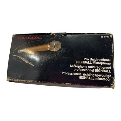 Realistic Pro unidirektionales Highball Gold Mikrofon Modell 33-8700 sehr guter Zustand 