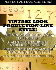 1 X3 Brass Model A Model T Enginebody Hand Stamped Serial Tag Antique Stamping