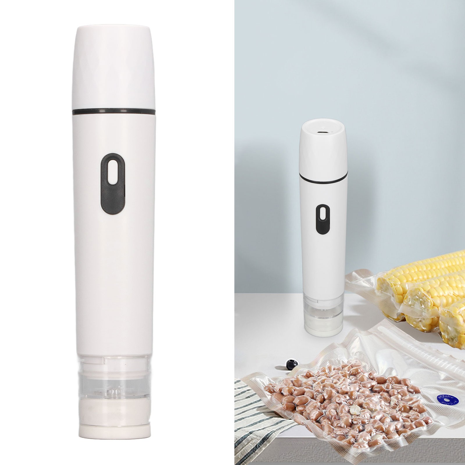 Cordless Vacuum Air Pump Efficient Sealer For Food Storage Easy To Use