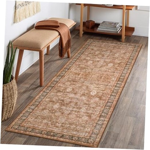 Washable Runner Rug,Boho Runner Rugs for Hallway 2x6, Non Slip Bathroom Rug,
