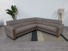 Stressless Fiona Wood Silva Beige Fabric C2-2.5 Seater Sofa RRP £5428