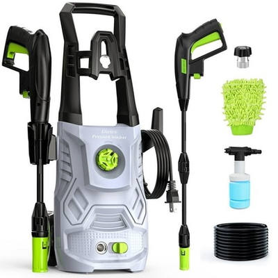#ad HOMSHADE ELECTRIC PRESSURE WASHER 4200PSI MAX 2.6 GPM POWER WASHER GRAY $84.62