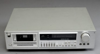Philips Cassettendeck F6612/00 Vintage Stereo Kassettendeck 220V Made in Belgium