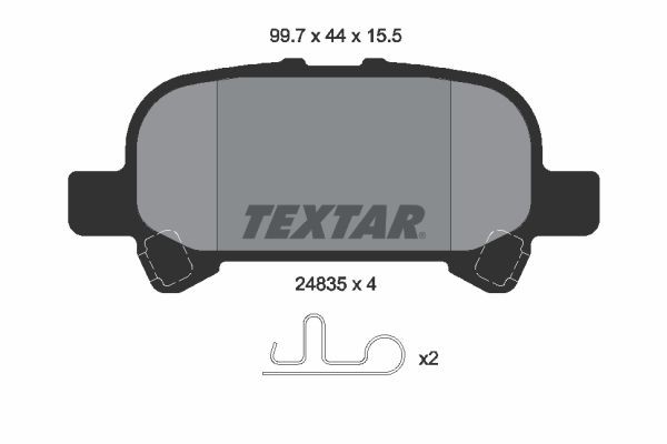 Bremsbelagsatz Scheibenbremse Hinterachse FüR Toyota Avalon Stufenheck-image