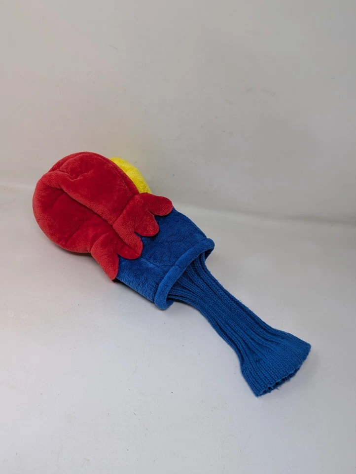 堪萨斯 Jayhawks 吉祥物 Jumbo 高尔夫俱乐部头套全新带标签毛绒 KU 标志大学 — 第 2/4 张图片