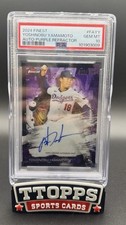 2024 Topps Finest Rookie Auto RC Yoshinobu Yamamoto Purple Refractor Psa 10 /125