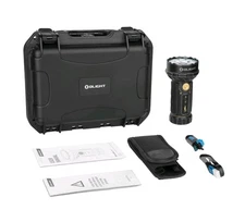 Olight Marauder Mini Kit Black Stonewash Rechargeable Flashlight w/Case, 7000 Lu